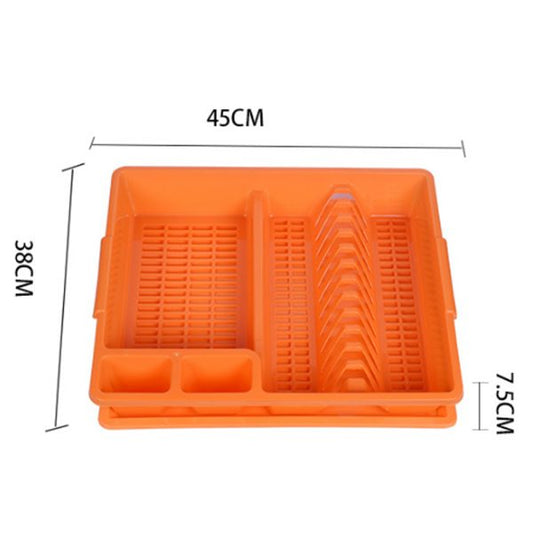 Dish Rack with Drainer Tray (Random Color)