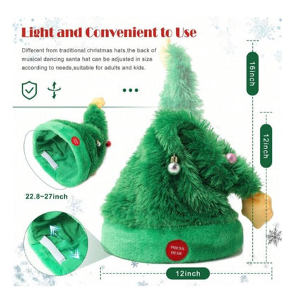 Dancing Animated Christmas Tree Hat