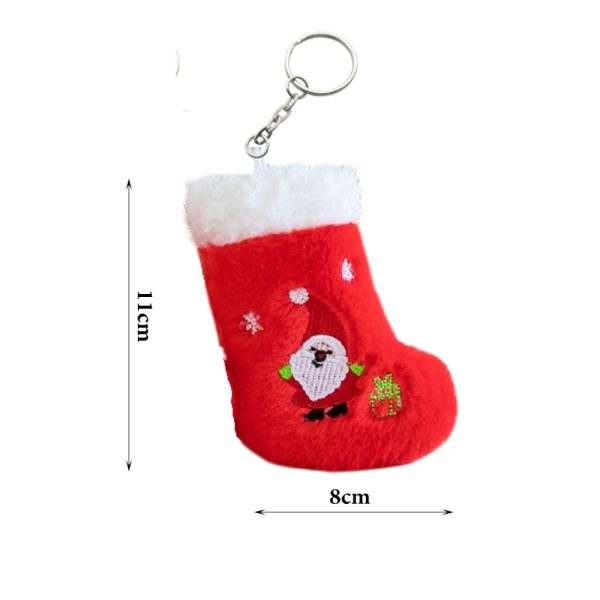 1-Piece Keychain Christmas Stocking – 11cm