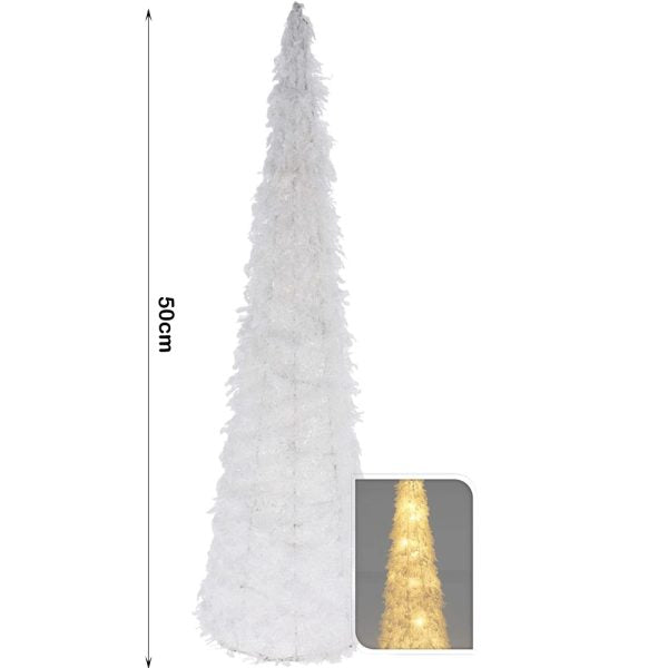 Cone LED Tabletop Christmas Tree (50cm)