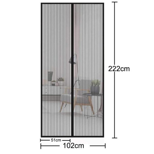 Magnetic Mesh Anti-Mosquito Door Curtain 222x102cm