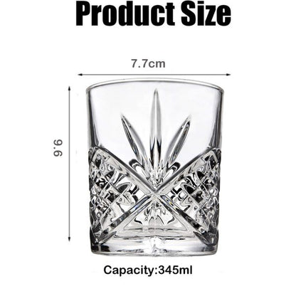 Elegant Glass Cups  (4 pcs)