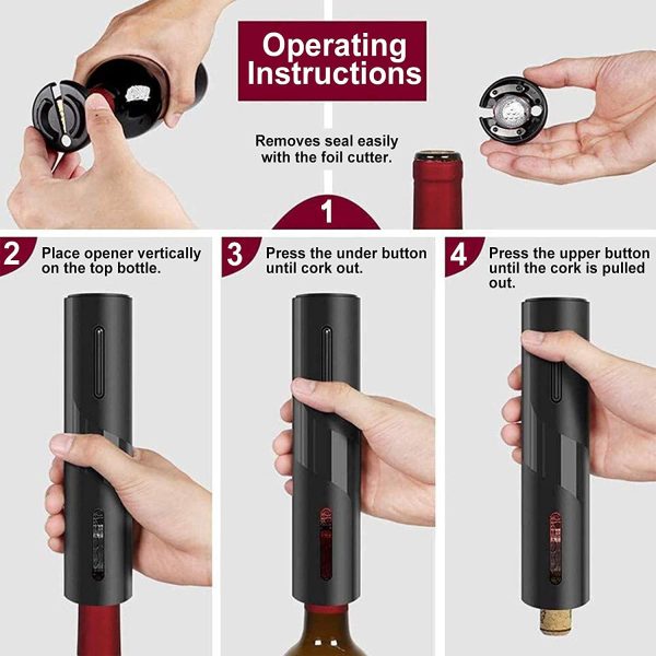 Rechargeable Electric Wine Opener Set