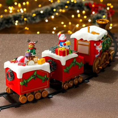 Decoration Around The Tree Christmas Delight Train Set With Lights And Sounds