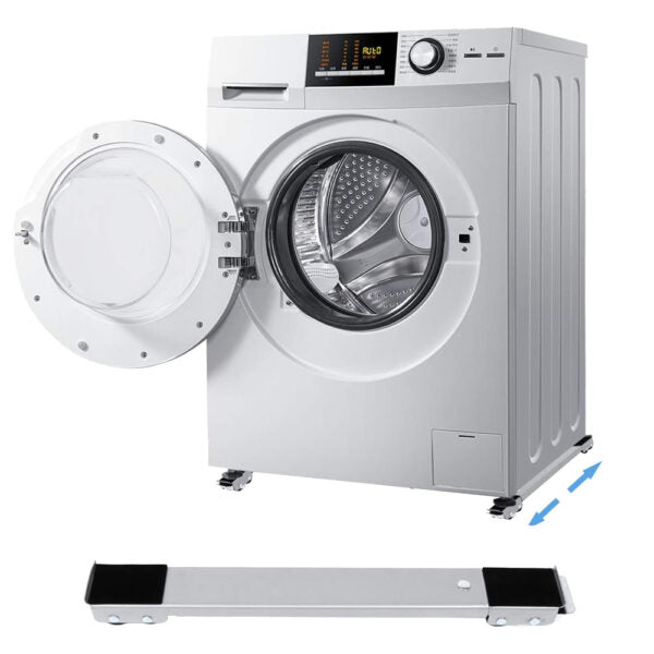 Universal Telescopic base Washing Machine & Fridge Stand ( Silver )