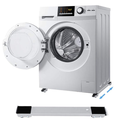 Universal Telescopic base Washing Machine & Fridge Stand ( Silver )