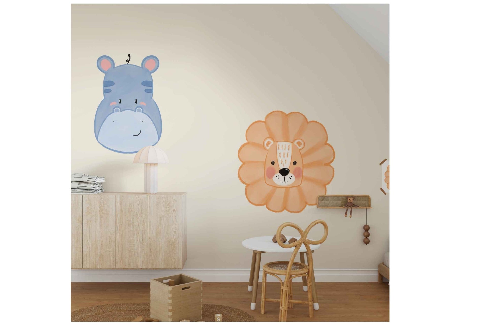 Lion & Hippo