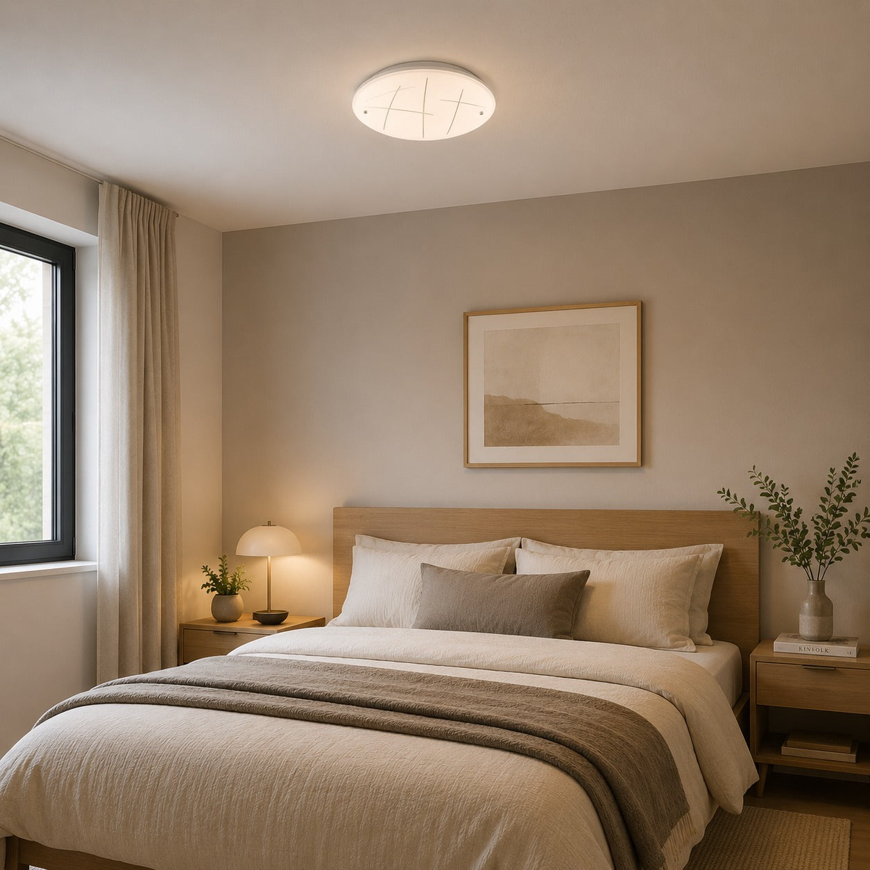 Nino Round Flush Mount Ceiling Light