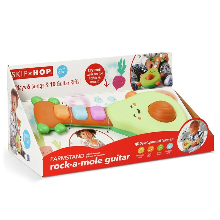 Rock-A-Mole Avocado Guitar