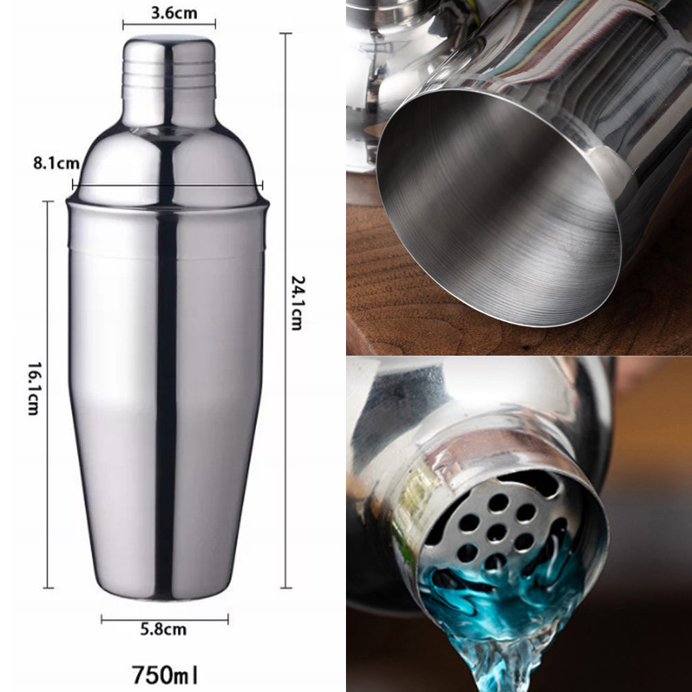 750ml Stainless Steel Cocktail Shaker
