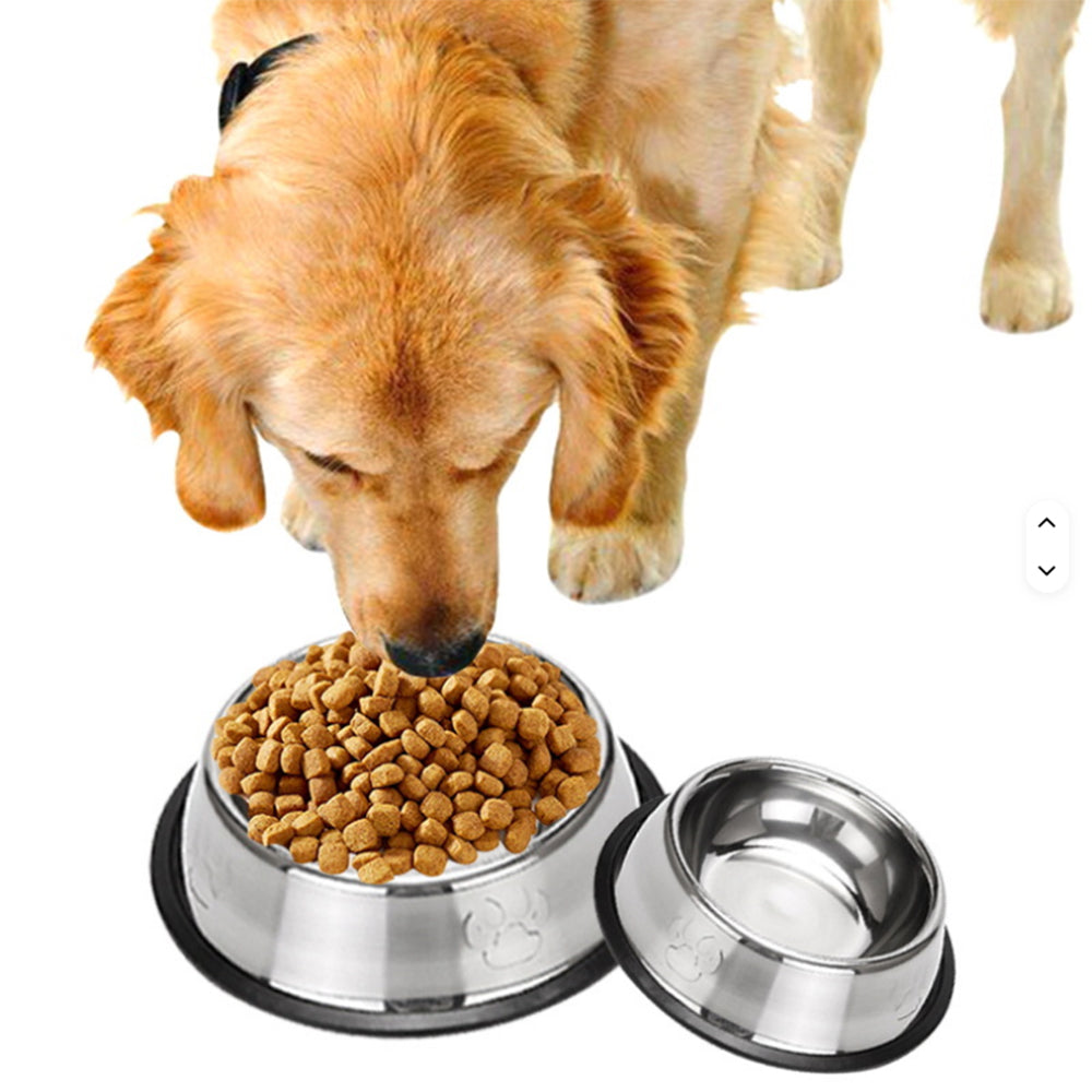 26cm Non-Slip Stainless Steel Dog Bowls