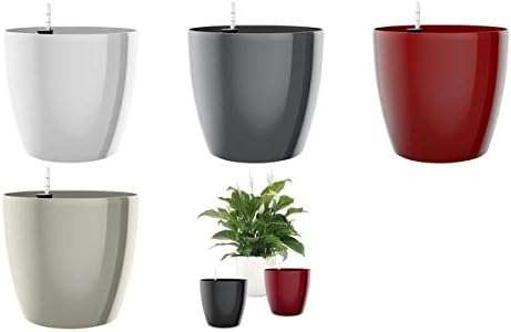Poetic Emsa Flower Pot, Self Watering System, Ø 36cm, White, CASA BRILLIANT, 517571