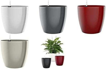 Poetic Emsa Flower Pot, Self Watering System, Ø 36cm, White, CASA BRILLIANT, 517571