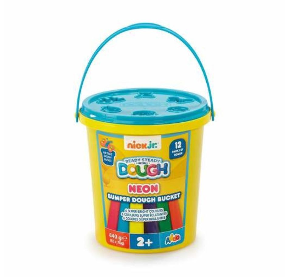 Nickelodeon Junior Ready Steady Dough Neon Bumper Dough Bucket