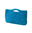 Metallic Crochet Clutch Bag