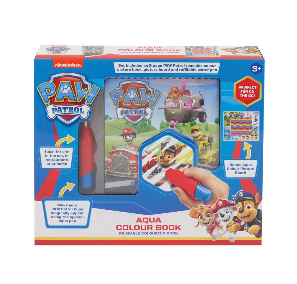 Nickelodeon Paw Patrol Aqua Colour Book