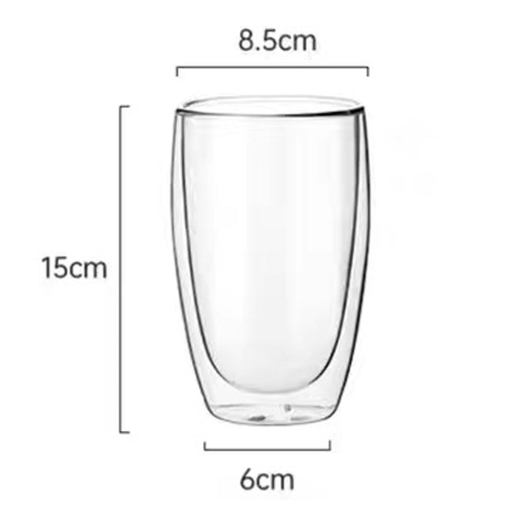 450ml Double Glass Cup (D8.50 x H15)CM ( FR-13 )