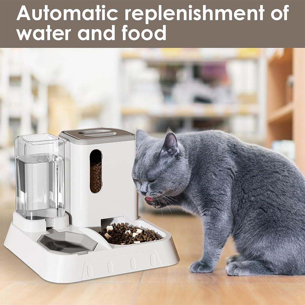 2-in-1 Pet Feeder & Water Dispenser