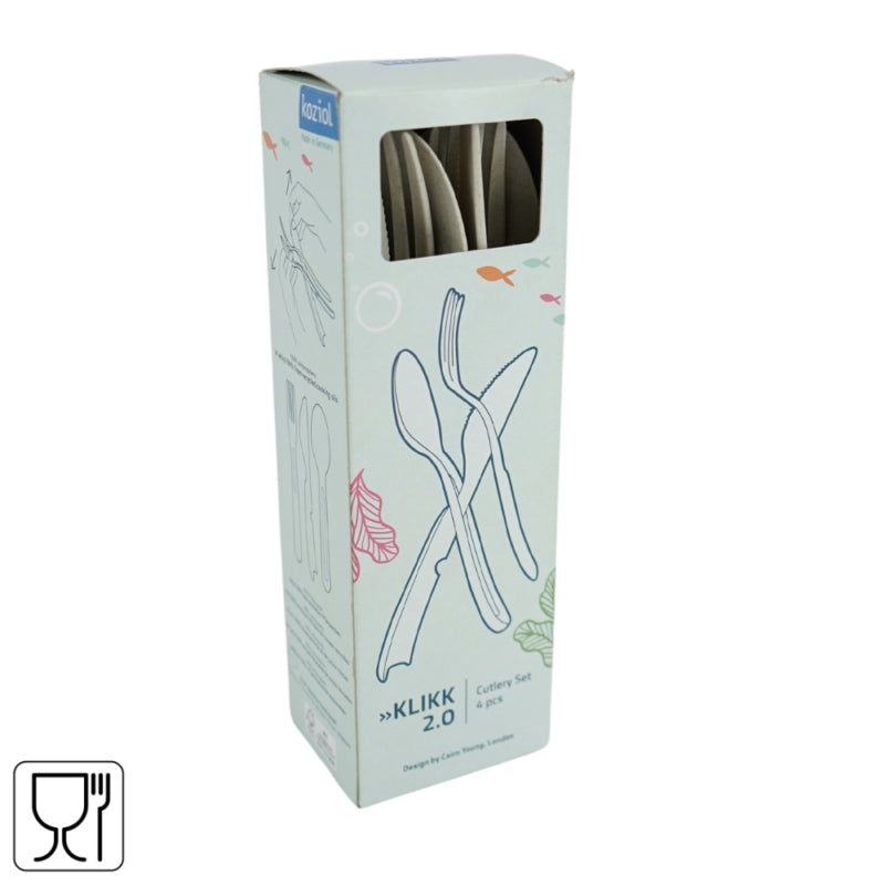 Koziol Klikk Sustainable Cutlery 12-Pieces Set