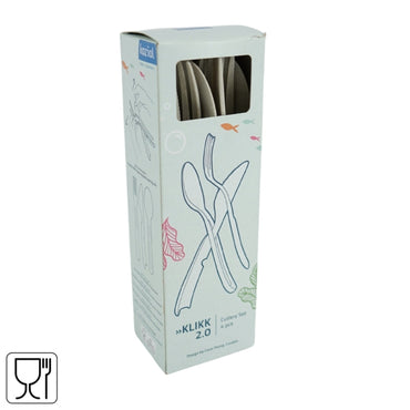Koziol Klikk Sustainable Cutlery 12-Pieces Set