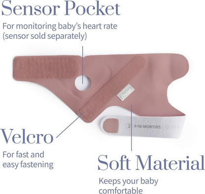 Owlet baby Monitor Smart Sock Pink