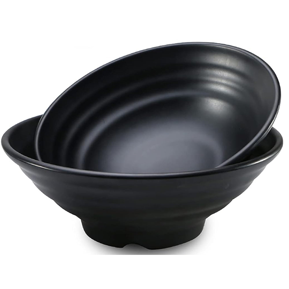 Round Bowl Black Melamine Dinnerware
