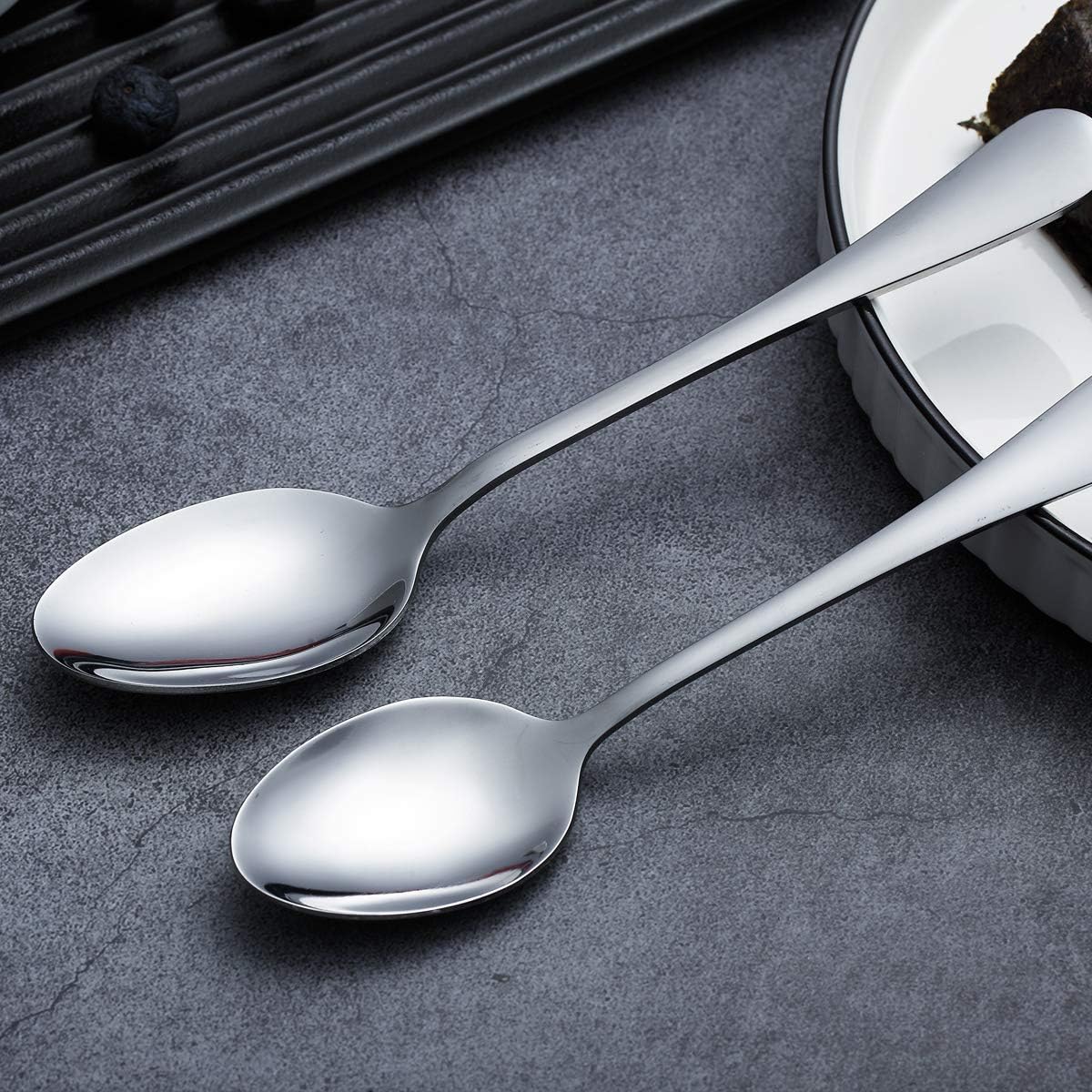PROUD 3-Pieces Stainless Steel Dinner Spoon Silverware Set