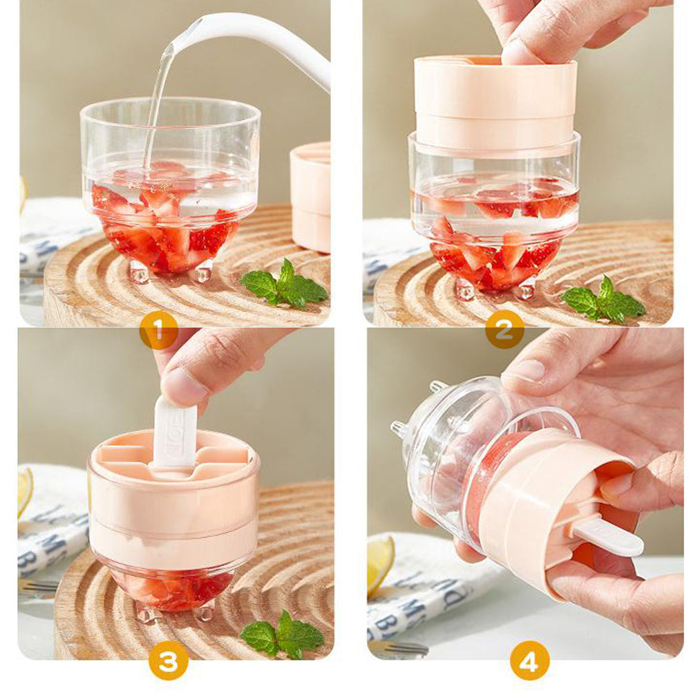 4 Pcs Creative Ice Cream Mold