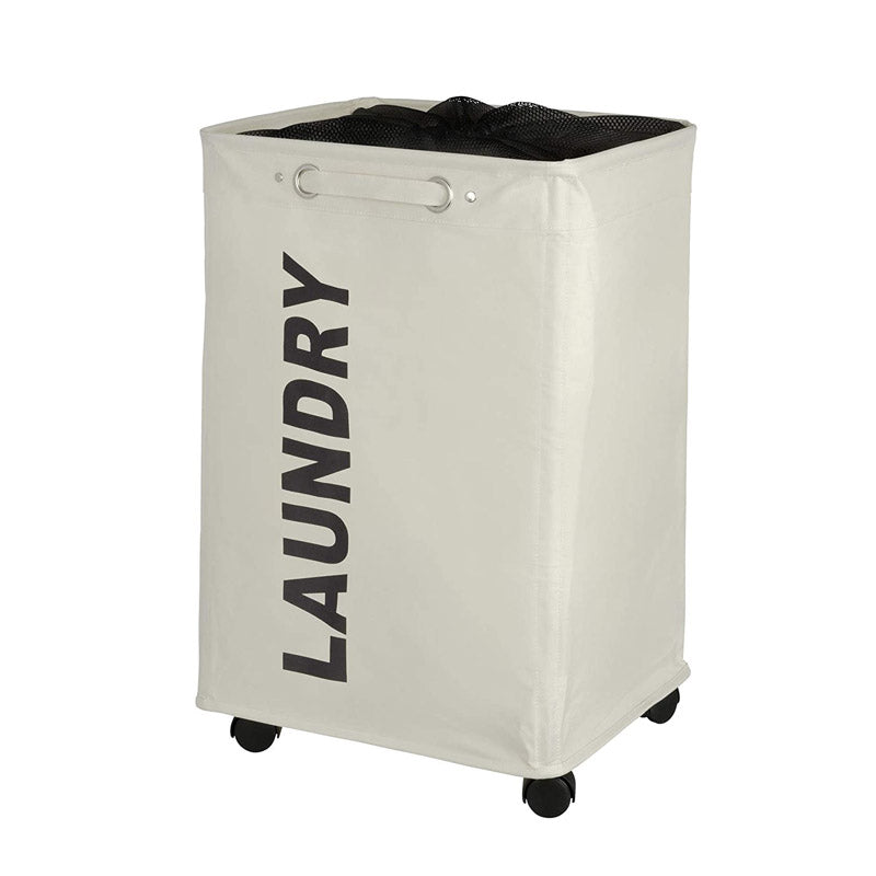 Wenko laundry bin “quadro” beige