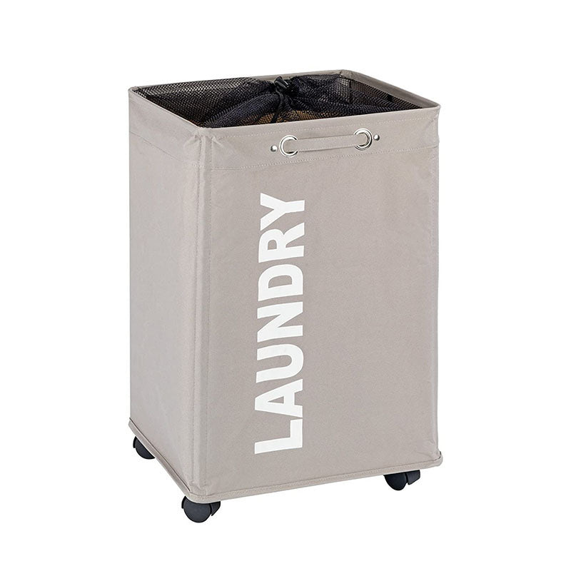 Wenko laundry bin quadro taupe