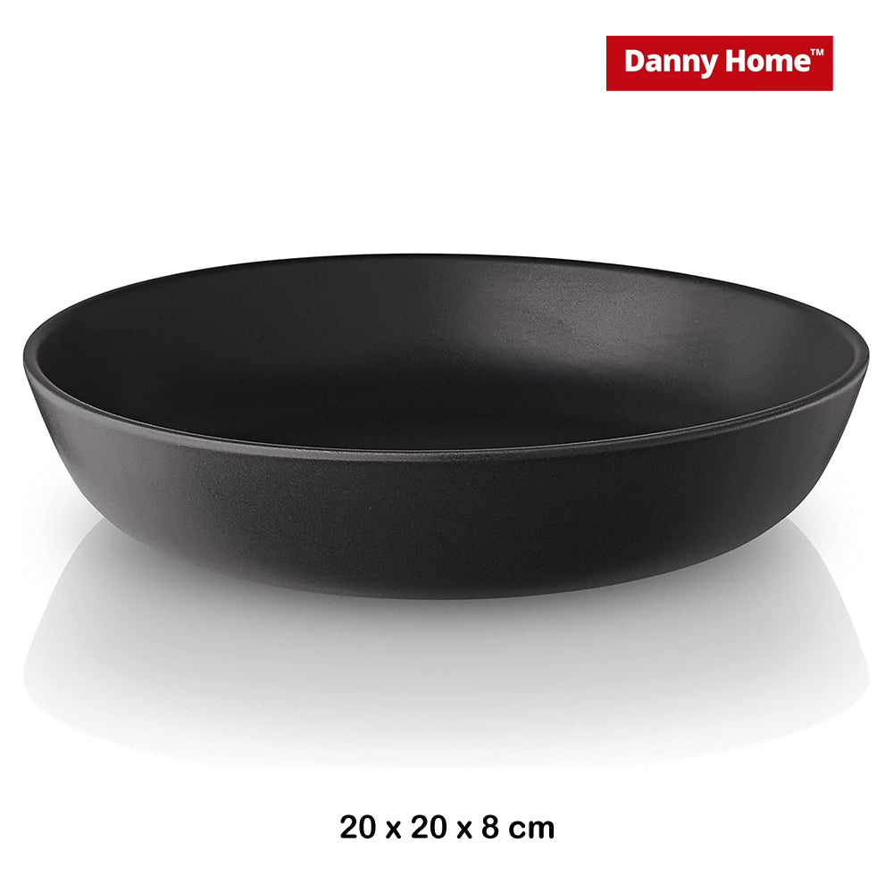 Danny Home 8-Inch Porcelain Deep Plate 1-Piece