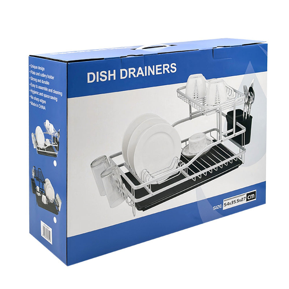 Aluminium 2-Layer Dish Rack grey Color