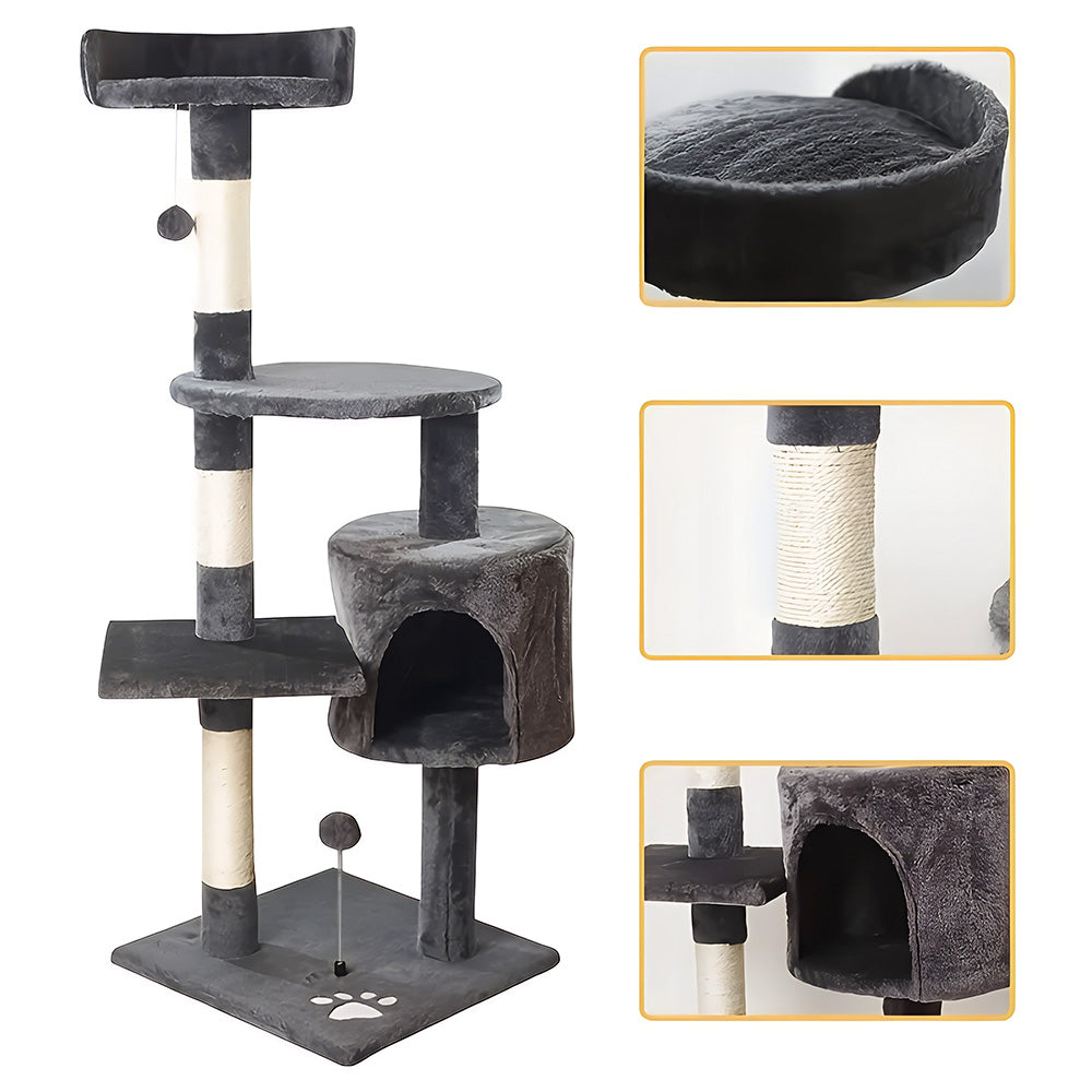 Cat Tree & Scratching Post Activity Centre