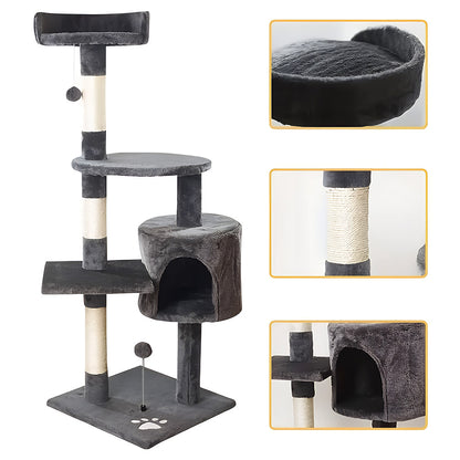 Cat Tree & Scratching Post Activity Centre