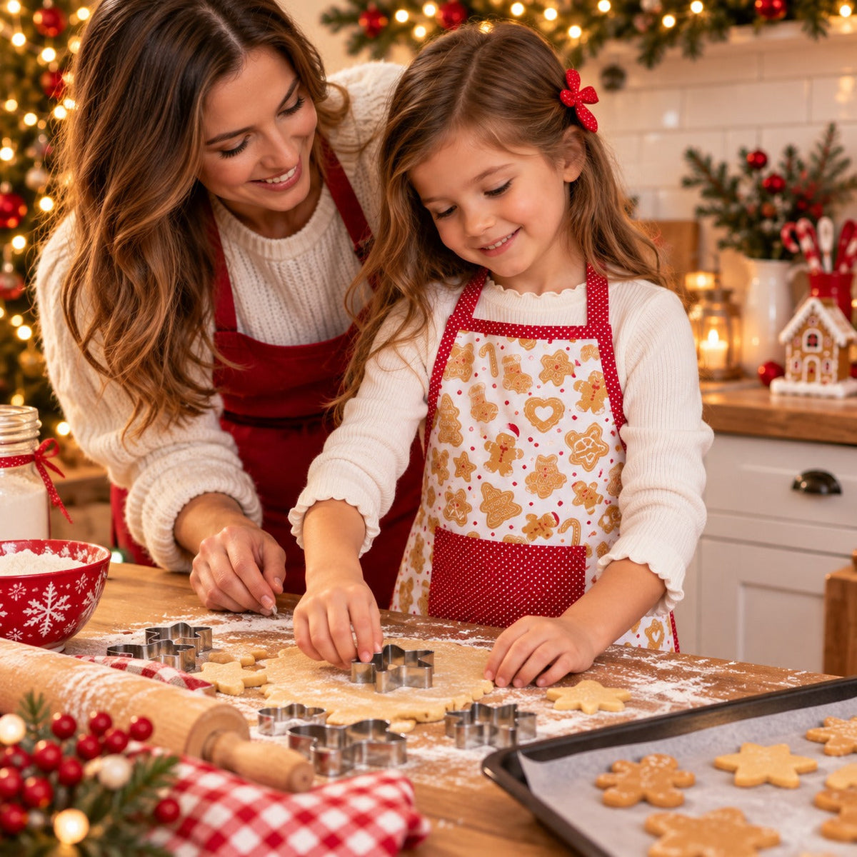 Baking Shop Kids Christmas Gingerbread Apron