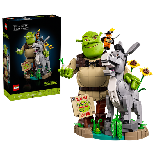 Shrek, Donkey & Puss in Boots