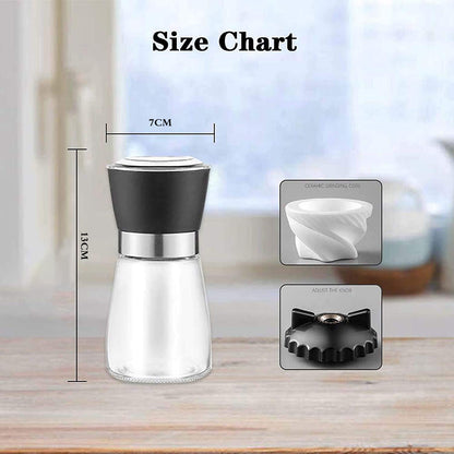 Danny Home Pepper Mill Seasoning Bottle 13-cm Black