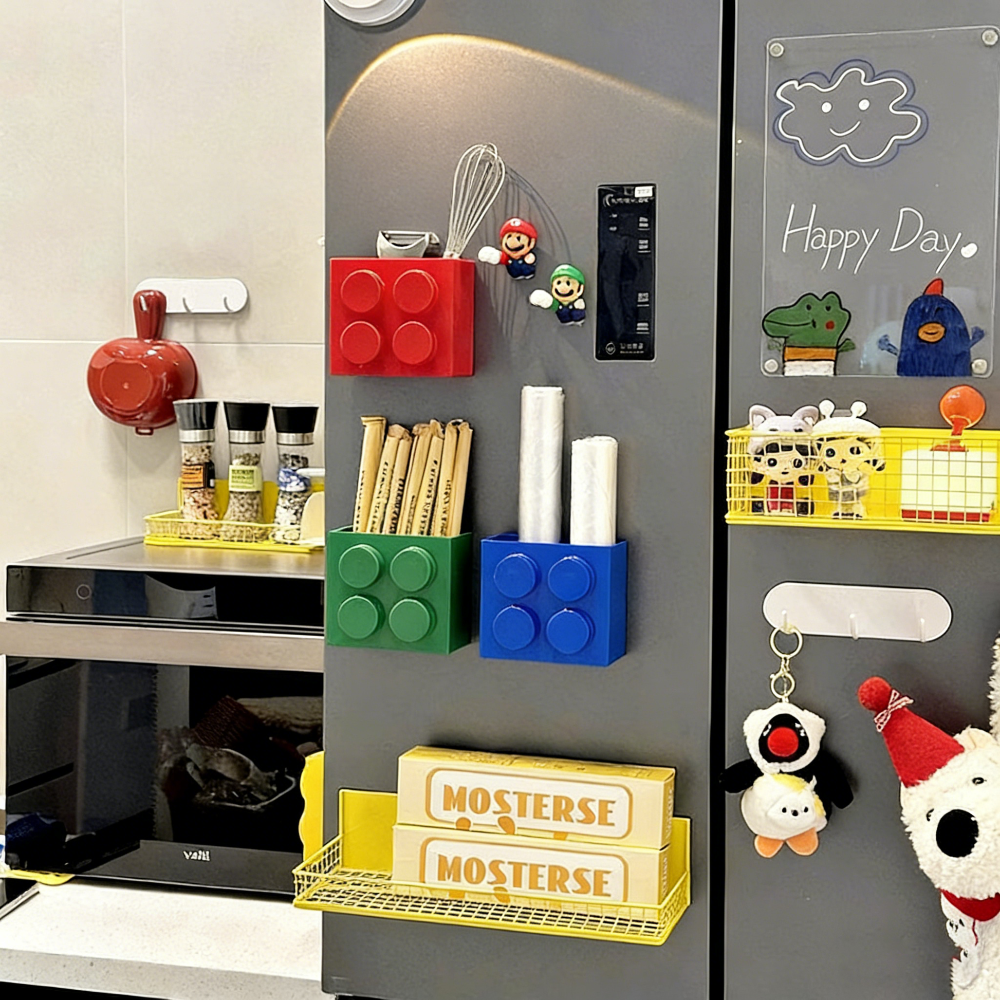 2-Piece Magnetic Block Storage Box Set