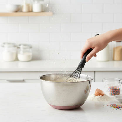 Premium Silicone Whisk Black Granite 32cm