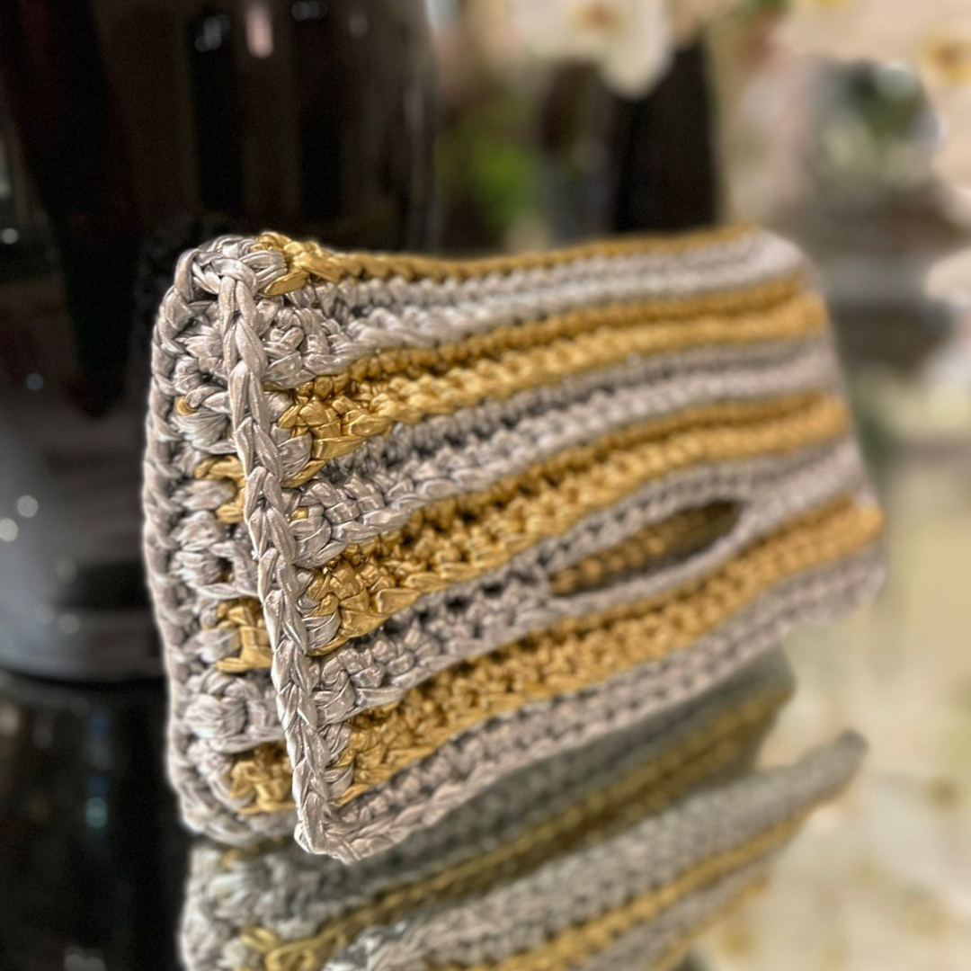 Two Ply Crochet Clutch Bag