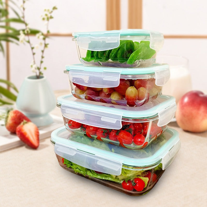 1-Piece Rectangular Glass Food Storage Containers