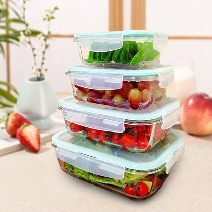 1-Piece Rectangular Glass Food Storage Containers