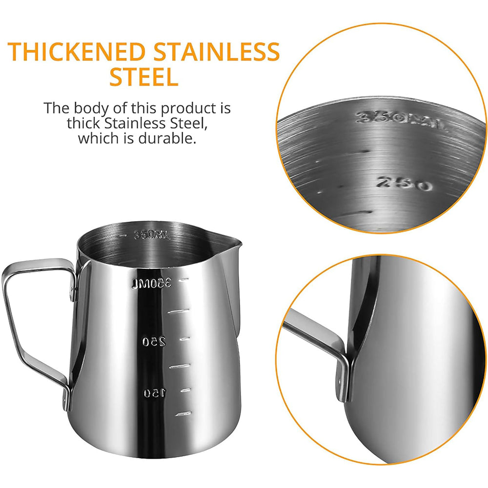 350-550ml Stainless Steel Milk Foam Pot