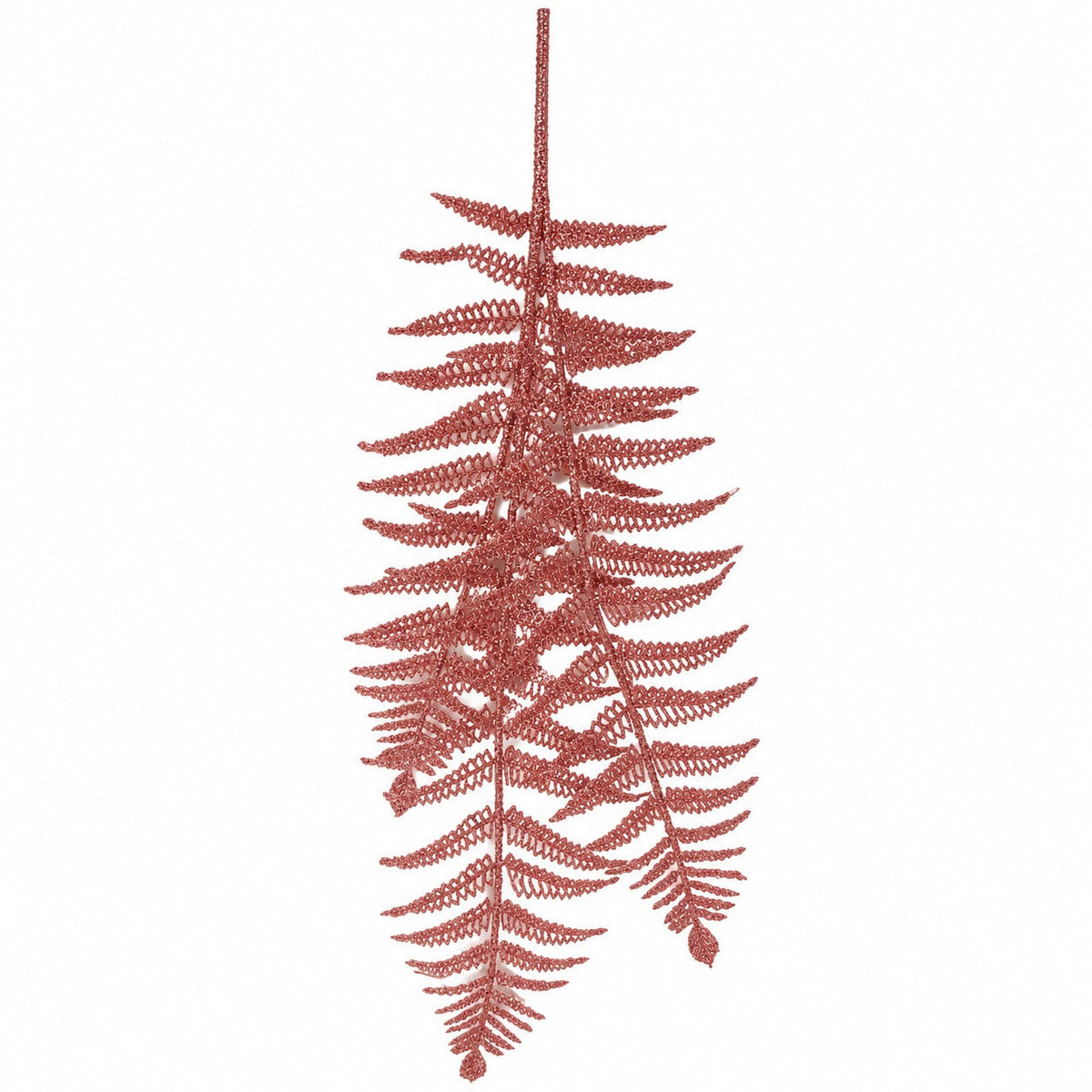 House of Seasons Glitter Fern Christmas Spray – 80 cm