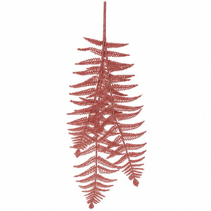 House of Seasons Glitter Fern Christmas Spray – 80 cm