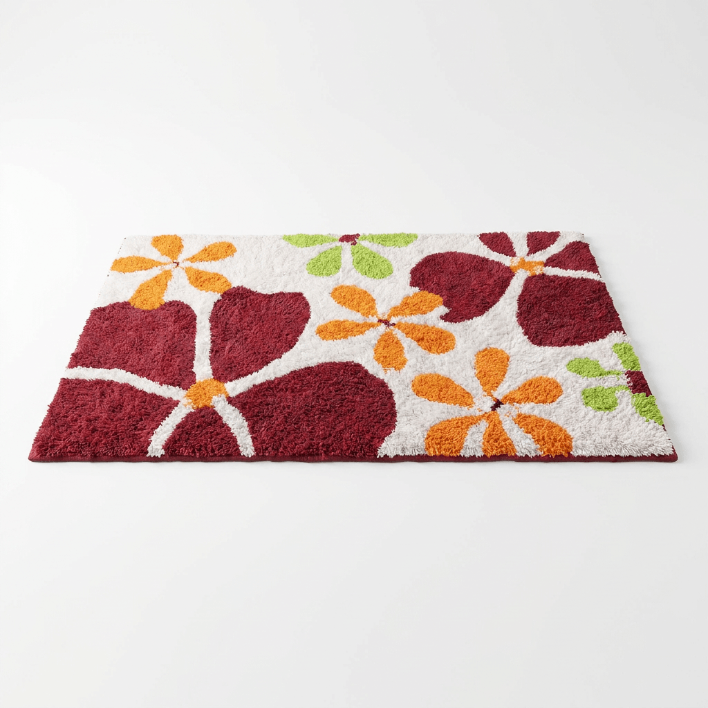 Ridder Floral Cotton Bath Mat