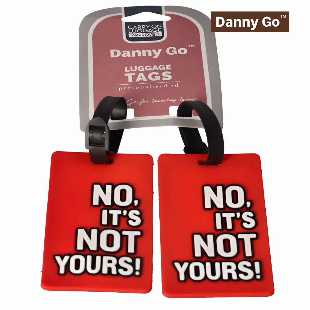 Danny Go Luggage Tag Set – 2 Pieces Red
