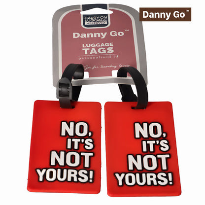 Danny Go Luggage Tag Set – 2 Pieces Red