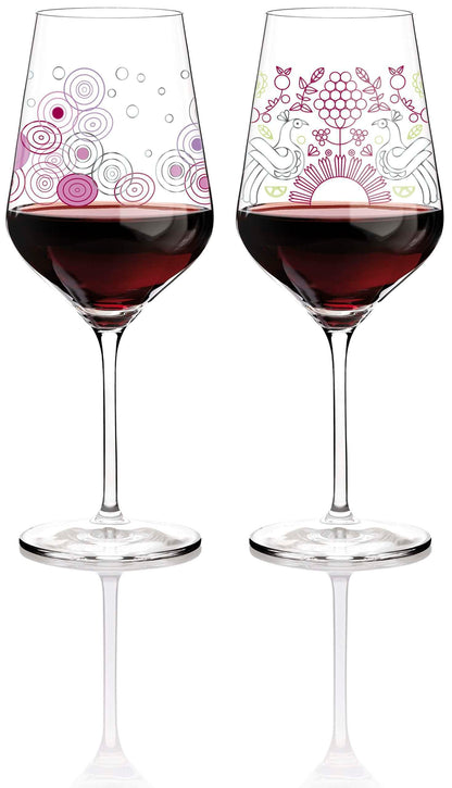 Ritzenhoff, Set Of 2 Red Wine Glasses, Ito & Jacquart