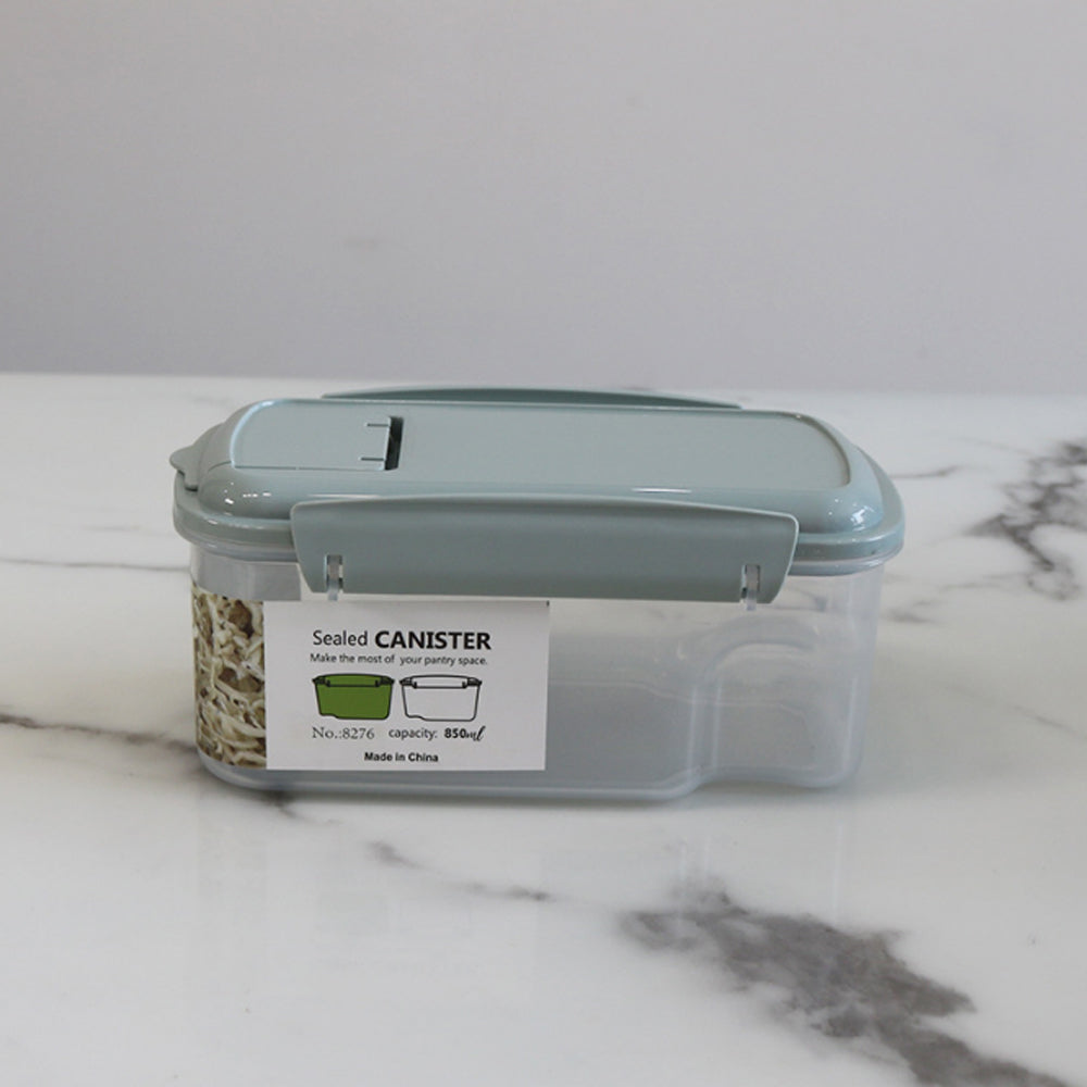 Kitchen transparent sealed jar plastic grain storage 850ml
